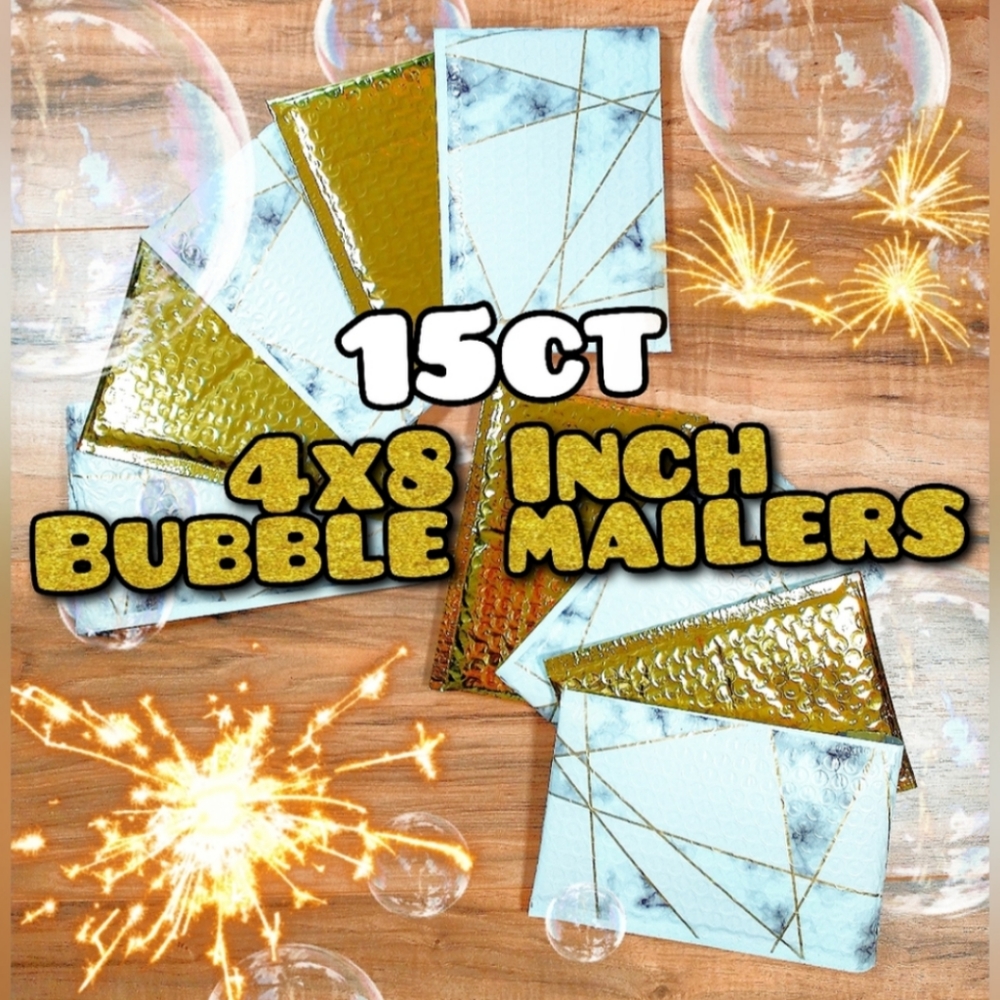 Bubble Mailers (15ct) 4×8in